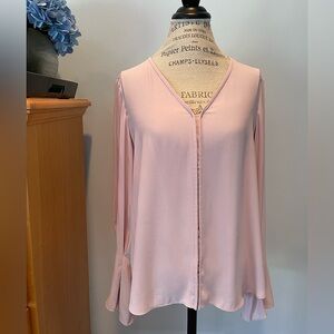 WHBM, size M,  pale blush pink blouse, excellent condition.